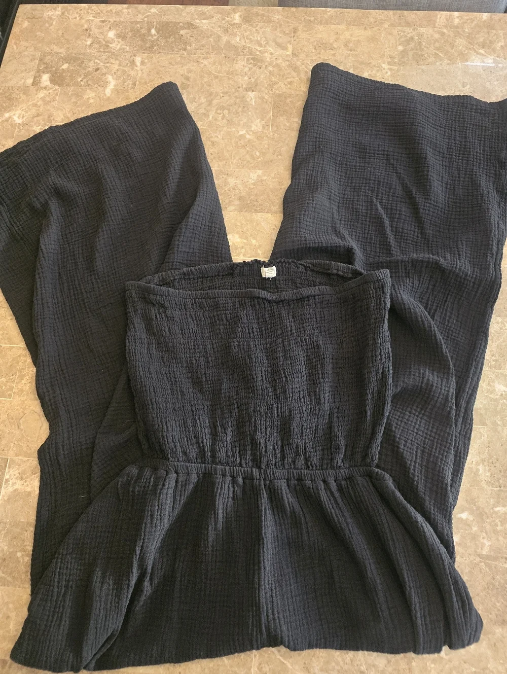 AERIE Size Xl Strapless Wide-Leg Jumpsuit - Picture 4 of 5